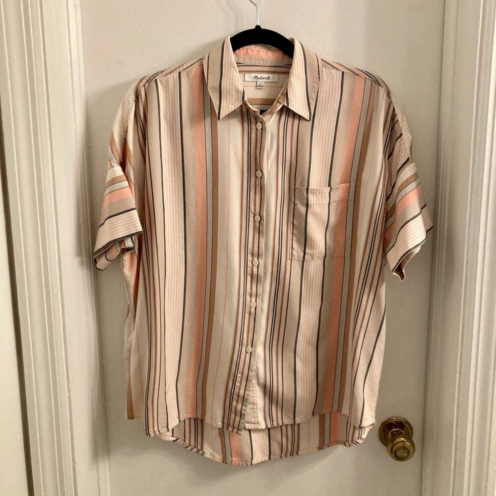 Madewell Courier Shirt in Aldwin Stripe - Size S - Picture 2 of 6